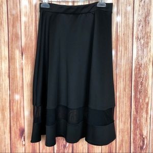 Brat Star Black Aline Full Scuba Skirt (M)